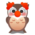 sowa + twarz klauna