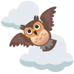 sowa + chmura