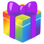 regalo + arcobaleno
