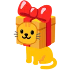 regalo + muso di gatto