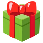 regalo + cuore verde