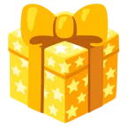 regalo + cuore giallo