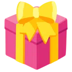 regalo + cuore con fiocco