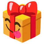 regalo + faccina che si lecca i baffi