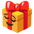 regalo + faccina sollevata