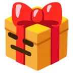 regalo + faccina inespressiva