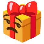 regalo + faccina contrariata