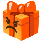 regalo + faccina accigliata