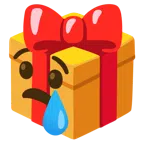 regalo + faccina che piange
