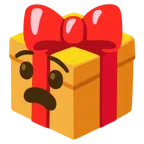 regalo + faccina angosciata