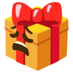 regalo + faccina esausta