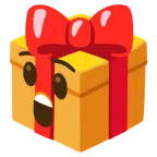 regalo + faccina stupita