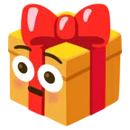 regalo + faccina imbarazzata