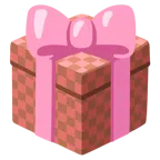 regalo + cuore marrone