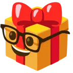 regalo + faccina nerd