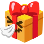 regalo + faccina che starnutisce