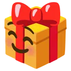 regalo + faccina sorridente