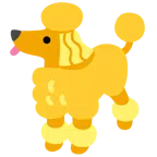 Pudel + gelbes Herz