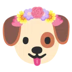 Hundegesicht + Tulpe