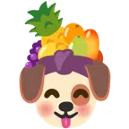 Hundegesicht + Ananas