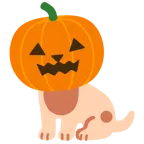 Hundegesicht + Halloweenkürbis