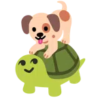 Hundegesicht + Schildkröte