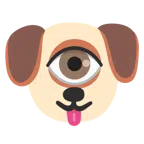 Hundegesicht + Auge