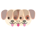 Hundegesicht + schlagendes Herz