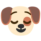 Hundegesicht + erleichtertes Gesicht