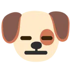 Hundegesicht + ausdrucksloses Gesicht