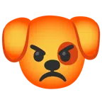 Hundegesicht + schmollendes Gesicht