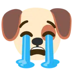 Hundegesicht + heulendes Gesicht