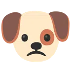 Hundegesicht + betrübtes Gesicht