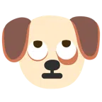 Hundegesicht + Augen verdrehendes Gesicht