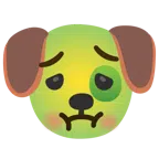 Hundegesicht + würgendes Gesicht