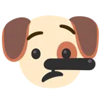 Hundegesicht + lügendes Gesicht