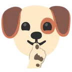 Hundegesicht + ermahnendes Gesicht