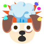 Hundegesicht + explodierender Kopf