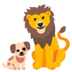 Hundegesicht + Löwe