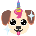 Hundegesicht + Einhorn