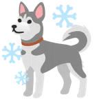 Hundegesicht + Schneemann ohne Schneeflocken