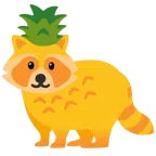 Waschbär + Ananas