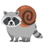 Waschbär + Schnecke