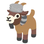 Waschbär + Ziege