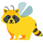 Waschbär + Biene