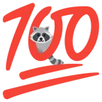 Waschbär + 100 Punkte