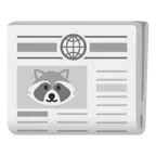 Waschbär + Zeitung