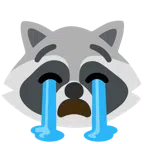 Waschbär + heulendes Gesicht