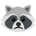 Waschbär + betrübtes Gesicht