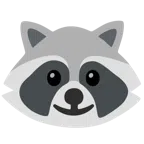 Waschbär + leicht lächelndes Gesicht
